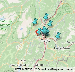 Mappa Via dei Molini, 38070 Terlago TN, Italia (7.36636)