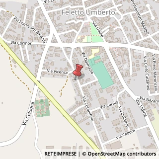 Mappa Via Cotonificio, 12, 33010 Tavagnacco, Udine (Friuli-Venezia Giulia)