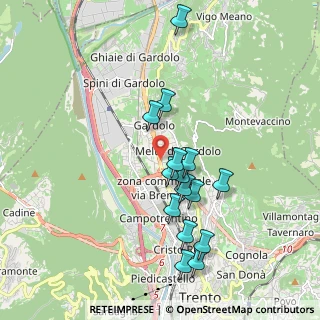 Mappa Via Drava, 38121 Trento (1.77133)