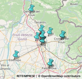 Mappa Via Monte Rosa, 33010 Feletto Umberto UD, Italia (11.09692)