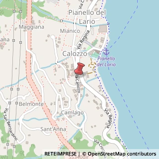Mappa Piazza della Repubblica, 16, 22010 Pianello del Lario, Como (Lombardia)