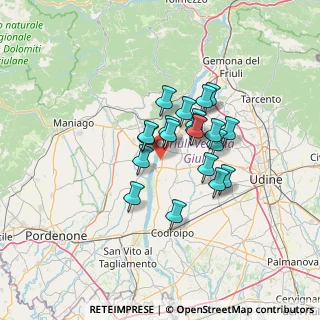 Mappa Via Nazionale, 33030 Dignano UD, Italia (9.354)