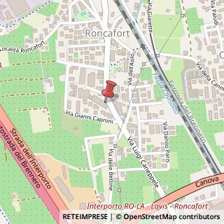Mappa Via Luigi Caneppele, 46, 38121 Trento, Trento (Trentino-Alto Adige)