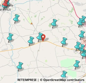 Mappa SS 464, 33034 Fagagna UD (6.5355)