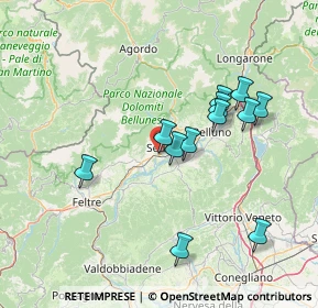 Mappa Via Galileo Galilei, 32036 Sedico BL, Italia (13.5)