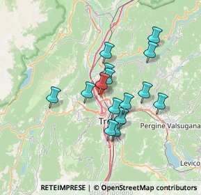 Mappa Via dell'Asilo, 38121 Trento TN, Italia (5.416)