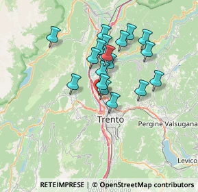 Mappa Via dell'Asilo, 38121 Trento TN, Italia (5.59316)