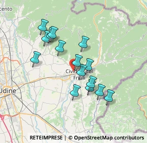 Mappa Via della Croce, 33043 Cividale del Friuli UD, Italia (6.09067)