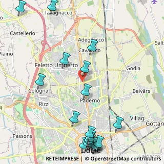Mappa Via Puintat, 33100 Udine UD, Italia (2.93947)