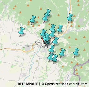 Mappa Piazza Paolo Diacono, 33043 Cividale del Friuli UD, Italia (2.5025)
