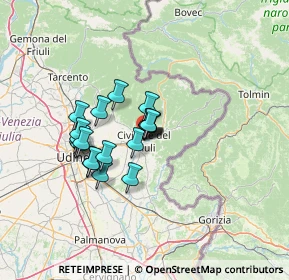 Mappa Piazza Paolo Diacono, 33043 Cividale del Friuli UD, Italia (9.362)