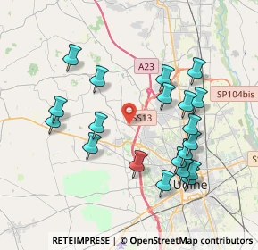 Mappa Via del Pasco, 33010 Pagnacco UD, Italia (3.849)