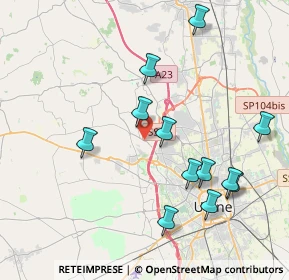 Mappa Via del Pasco, 33010 Pagnacco UD, Italia (4.0925)