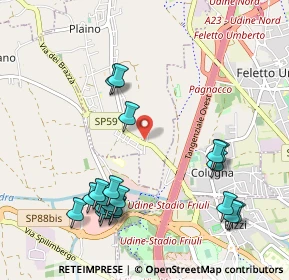 Mappa Via del Pasco, 33010 Pagnacco UD, Italia (1.146)