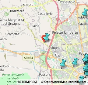 Mappa Via del Pasco, 33010 Pagnacco UD, Italia (3.81538)