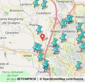 Mappa Via del Pasco, 33010 Pagnacco UD, Italia (2.488)