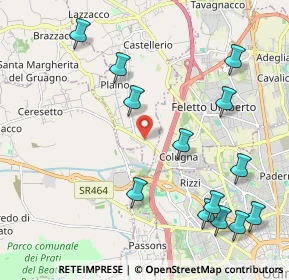 Mappa Via del Pasco, 33010 Pagnacco UD, Italia (2.46385)