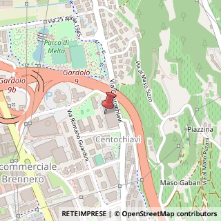 Mappa Via Padre Emilio Chiocchetti, 4/6, 38121 Trento, Trento (Trentino-Alto Adige)
