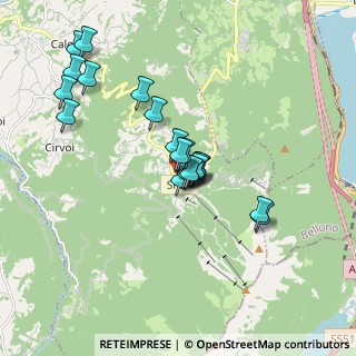 Mappa Strada Provinciale del Nevegal, 32100 Belluno BL, Italia (1.53)