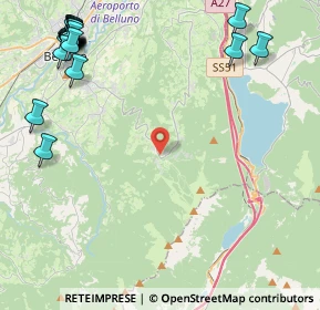 Mappa SP del Nevegal, 32100 Belluno BL, Italia (6.405)