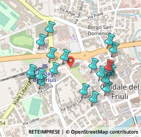 Mappa Viale Guglielmo Marconi, 33043 Cividale del Friuli UD, Italia (0.236)