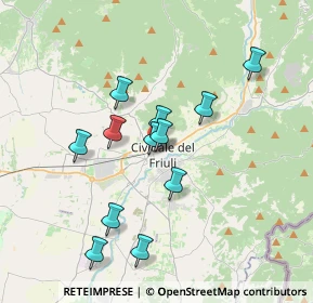 Mappa Viale Guglielmo Marconi, 33043 Cividale del Friuli UD, Italia (3.2025)