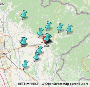 Mappa Viale Guglielmo Marconi, 33043 Cividale del Friuli UD, Italia (5.08063)