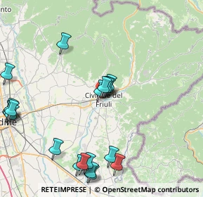 Mappa Viale Guglielmo Marconi, 33043 Cividale del Friuli UD, Italia (9.8335)