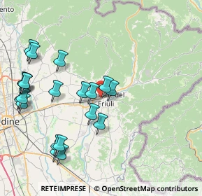 Mappa Via Gaetano Perusini, 33043 Cividale del Friuli UD, Italia (8.8995)