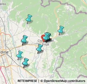 Mappa Via Gaetano Perusini, 33043 Cividale del Friuli UD, Italia (5.14733)