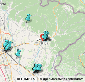 Mappa Via Gaetano Perusini, 33043 Cividale del Friuli UD, Italia (9.4585)