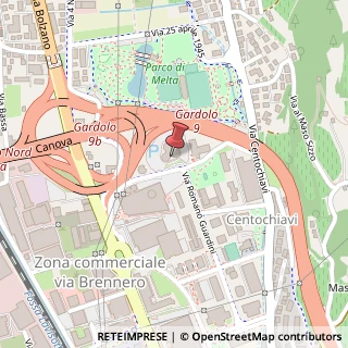 Mappa Via Giovanni Battista Trener, 7, 38121 Trento, Trento (Trentino-Alto Adige)