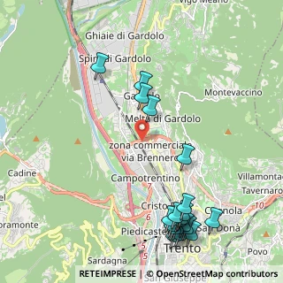 Mappa Via Giambattista Unterveger, 38100 Trento TN, Italia (2.647)
