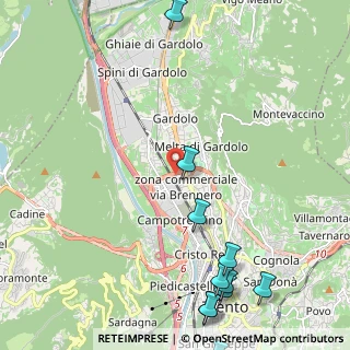 Mappa Via Giambattista Unterveger, 38100 Trento TN, Italia (3.08091)