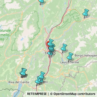 Mappa Via Giambattista Unterveger, 38100 Trento TN, Italia (18.96357)