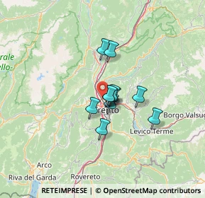 Mappa Via Giambattista Unterveger, 38100 Trento TN, Italia (7.93)