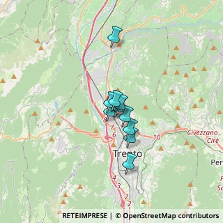Mappa Via Giambattista Unterveger, 38100 Trento TN, Italia (2.58545)