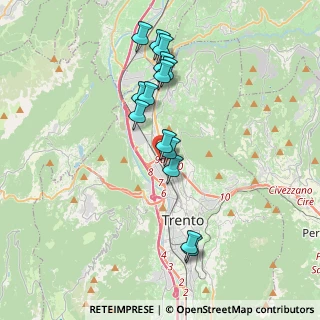 Mappa Via Giambattista Unterveger, 38100 Trento TN, Italia (3.44)
