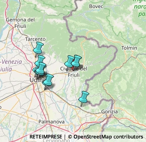 Mappa Via Monsignore Liva, 33043 Cividale del Friuli UD, Italia (12.18643)