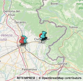 Mappa Via Monsignore Liva, 33043 Cividale del Friuli UD, Italia (7.20636)