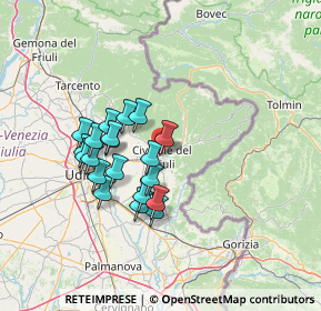 Mappa Via Monsignore Liva, 33043 Cividale del Friuli UD, Italia (11.486)