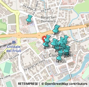 Mappa Via Monsignore Liva, 33043 Cividale del Friuli UD, Italia (0.174)