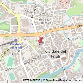 Mappa Via Udine, 89, 33043 Cividale del Friuli, Udine (Friuli-Venezia Giulia)