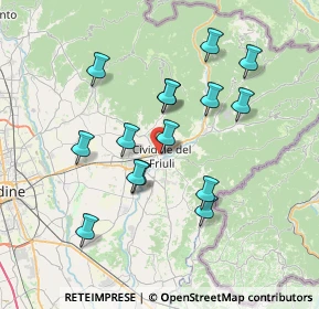 Mappa Via Monsignore Liva, 33043 Cividale del Friuli UD, Italia (6.60067)