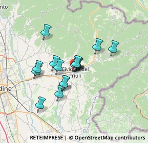 Mappa Via Monsignore Liva, 33043 Cividale del Friuli UD, Italia (5.13067)