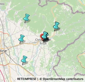 Mappa Via Monsignore Liva, 33043 Cividale del Friuli UD, Italia (3.56917)