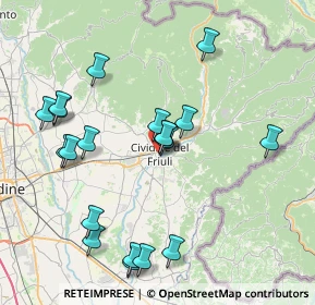 Mappa Via Monsignore Liva, 33043 Cividale del Friuli UD, Italia (8.217)