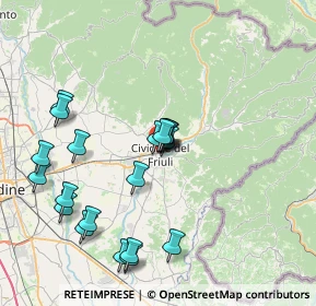 Mappa Via Monsignore Liva, 33043 Cividale del Friuli UD, Italia (7.689)