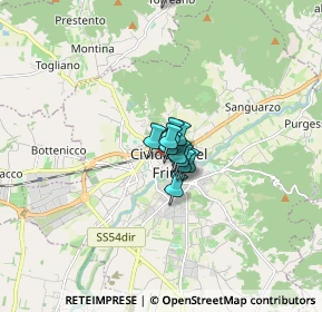 Mappa Via Monsignore Liva, 33043 Cividale del Friuli UD, Italia (0.76182)