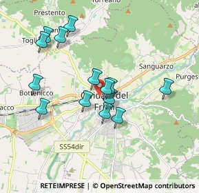 Mappa Via Monsignore Liva, 33043 Cividale del Friuli UD, Italia (1.655)